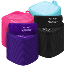 48 Pcs Soft Microfiber Makeup Remover Cloths Reusable Washable Facial Pads 5x5 Inch for Women