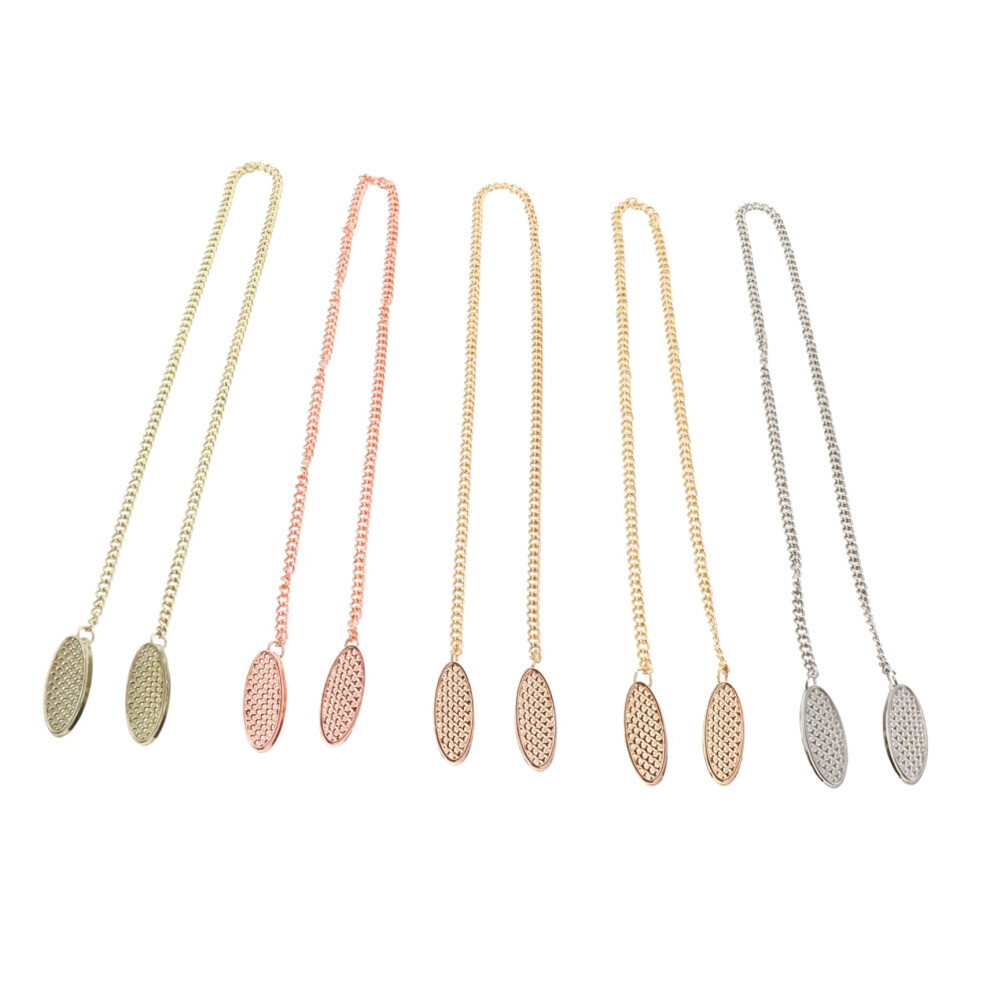 Napkin Clips with Chain for Adults, Metal Bib Holders for Secure Dining at Home or Restaurants