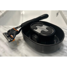 Razor Cleaner and Rinser with Deep Blade Cleaning for Universal Fit, Mess Grooming, TravelFriendly