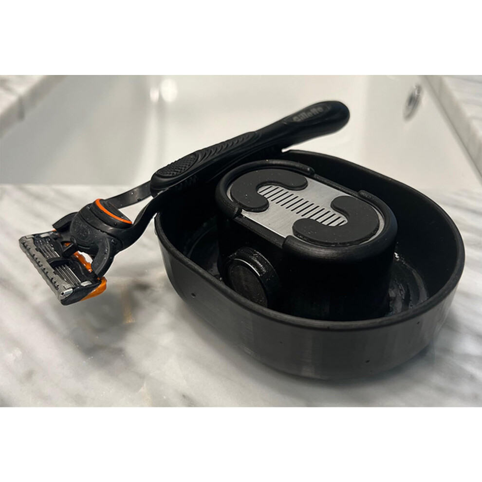 Razor Cleaner and Rinser with Deep Blade Cleaning for Universal Fit, Mess Grooming, TravelFriendly