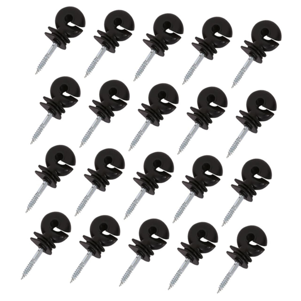 Electric Fence Ring Insulator For Wooden Posts, Selftapping Screw, Durable Polypropylene Construction 9070919966897