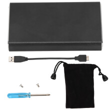 Gabinete externo para disco rígido SATA 2.5" com USB 3.0 Super Speed em liga de alumínio, excelente dissipação de calor e indicador LED,