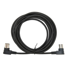 Spiral Shielded Cable for EMI RFI Suppression, Oxygen Free Copper Conductors with Enhanced Signal Clarity, Right Angle5Pin DIN Connectors Nickel