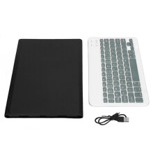 Wireless Bluetooth Keyboard Case For9-11Inch Tablets Featuring Stable Reliable Connection And Rainbow Backlit Keypad In Compact Metal Frame With