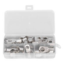 Cosses de batterie en cuivre épais de haute qualité, résistantes à la corrosion, avec boîte de rangement. Cosses en fil de cuivre étamé
