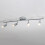 4Light Chrome Ceiling Spotlight Track Lighting Kit, Adjustable Rotatable Lamps for Gallery and Hallway 1