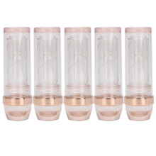 Eco-Friendly Empty Lip Balm Tubes With Window Accents Fabric Design, Cold Water Mild Detergent Wash Safe, Suitable For Creative DIY Projects (5PCS)