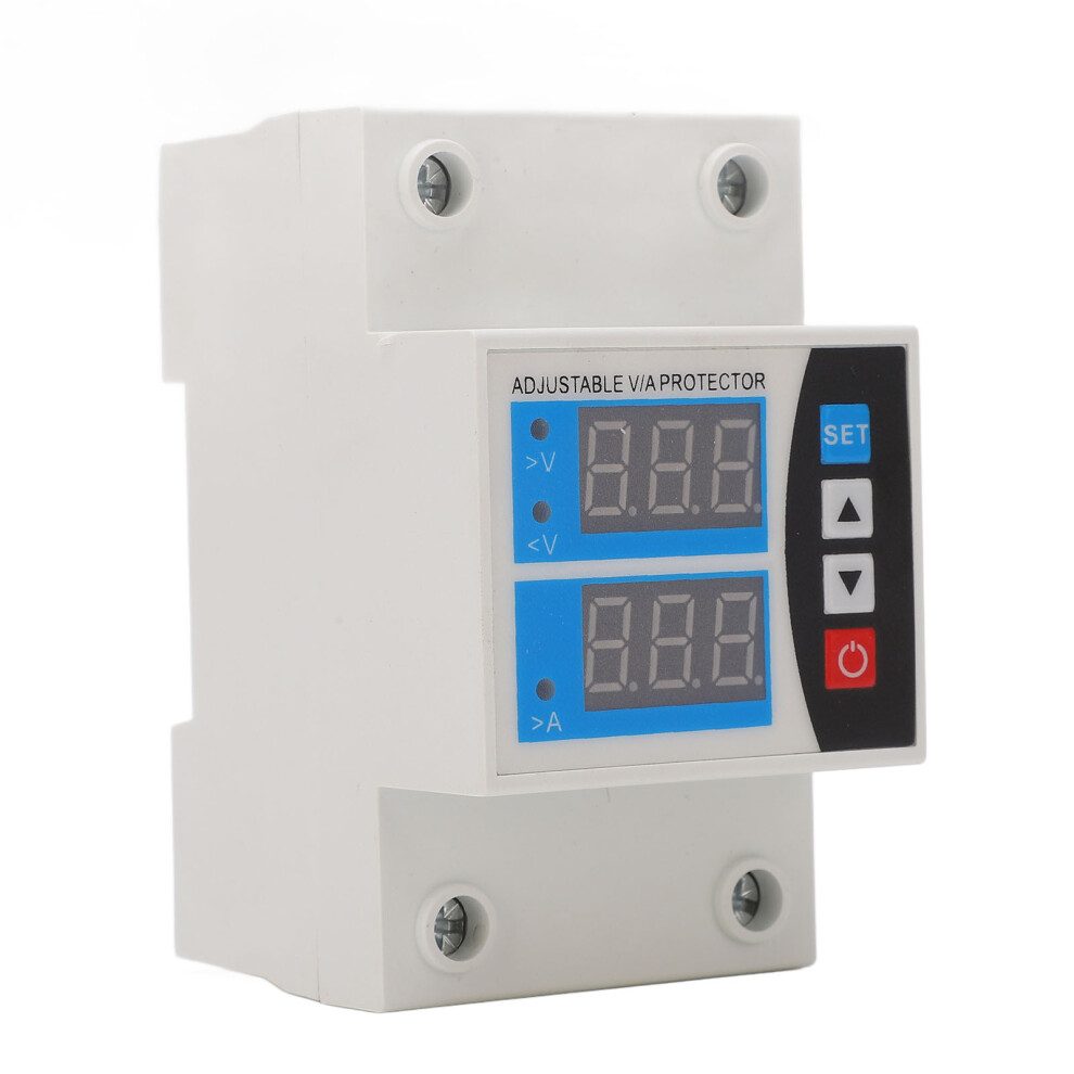 Voltage Protector Device With Manual Adjustment Clear Voltage Display And Fault Inquiry Feature Din Rail Mountable Overvoltage Undervoltage Protector 9432746949205