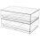Clear Stackable Plastic Storage Drawers 2 Pack for Makeup Vanity Bathroom and Office Supplies 1