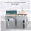 Bedside Storage Caddy with Multiple Compartments and Hooks for Bunk Bed Dorm, 2PCS Grey Canvas 4