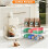 Clear Stackable Plastic Storage Drawers 2 Pack for Makeup Vanity Bathroom and Office Supplies 4