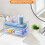 Clear Stackable Plastic Storage Drawers 2 Pack for Makeup Vanity Bathroom and Office Supplies 3