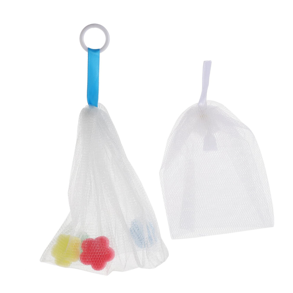 2pcs Soap Foaming Net for Gentle Facial Cleansing and Makeup Removal, Rich Foam Mesh for Handmade Soaps