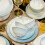 Ceramic Soup Bowls Set Blue Dinnerware Microwave Dishwasher Safe Scratch Resistant 8in 6in 3