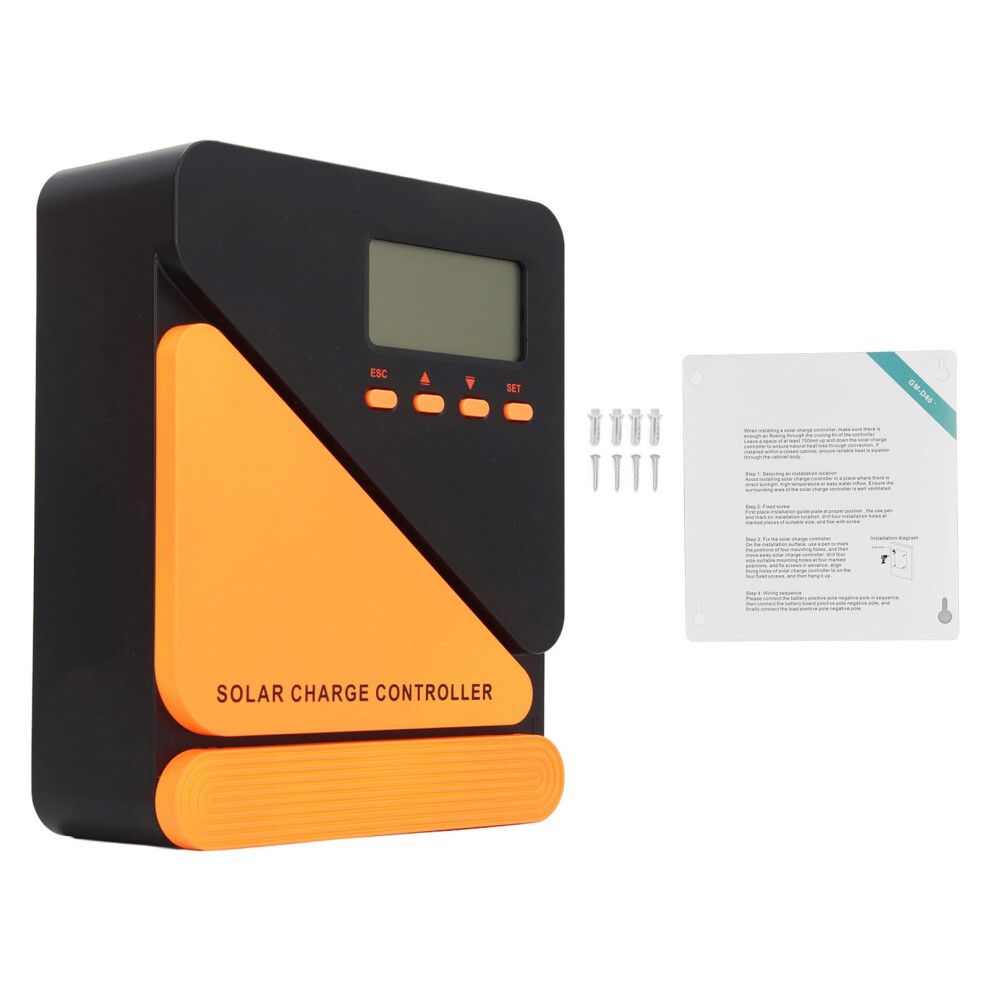 Mppt Solar Charge Controller 60A With Lcd Display Dual Fan For 12V 24V Agm Gel Lithium Batteries 9070919967511