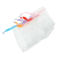 10Pcs Natural Fiber Soap Saver Bag with Drawstring, Exfoliating Mesh Pouch for Shower and Bath