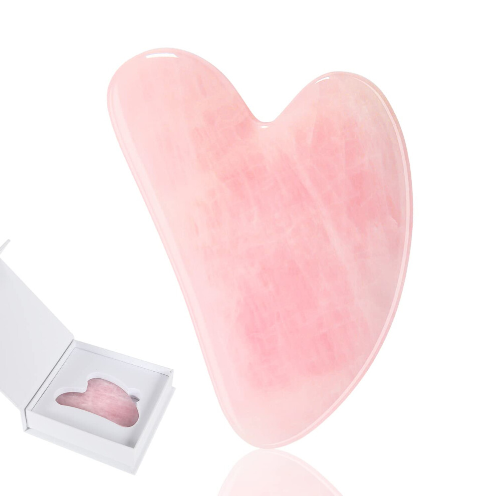 Gua Sha Facial Tool Natural Jade Stone Board for AntiWrinkle Skin Tightening and Circulation