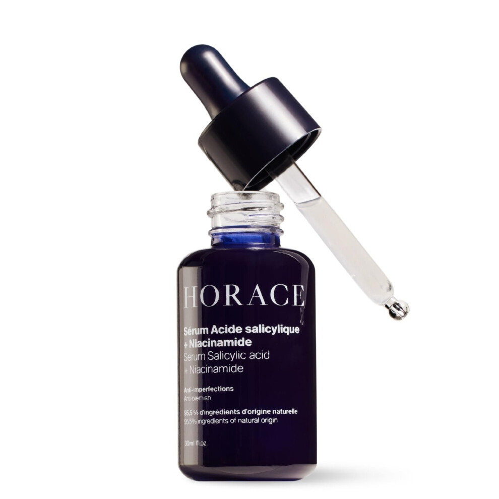 Horace Salicylic Acid + Niacinamide Face Serum For Men ? Anti-Blemish Treatment For Pore Tightening, Smoother Skin, And Redness Reduction ? Vegan Skin