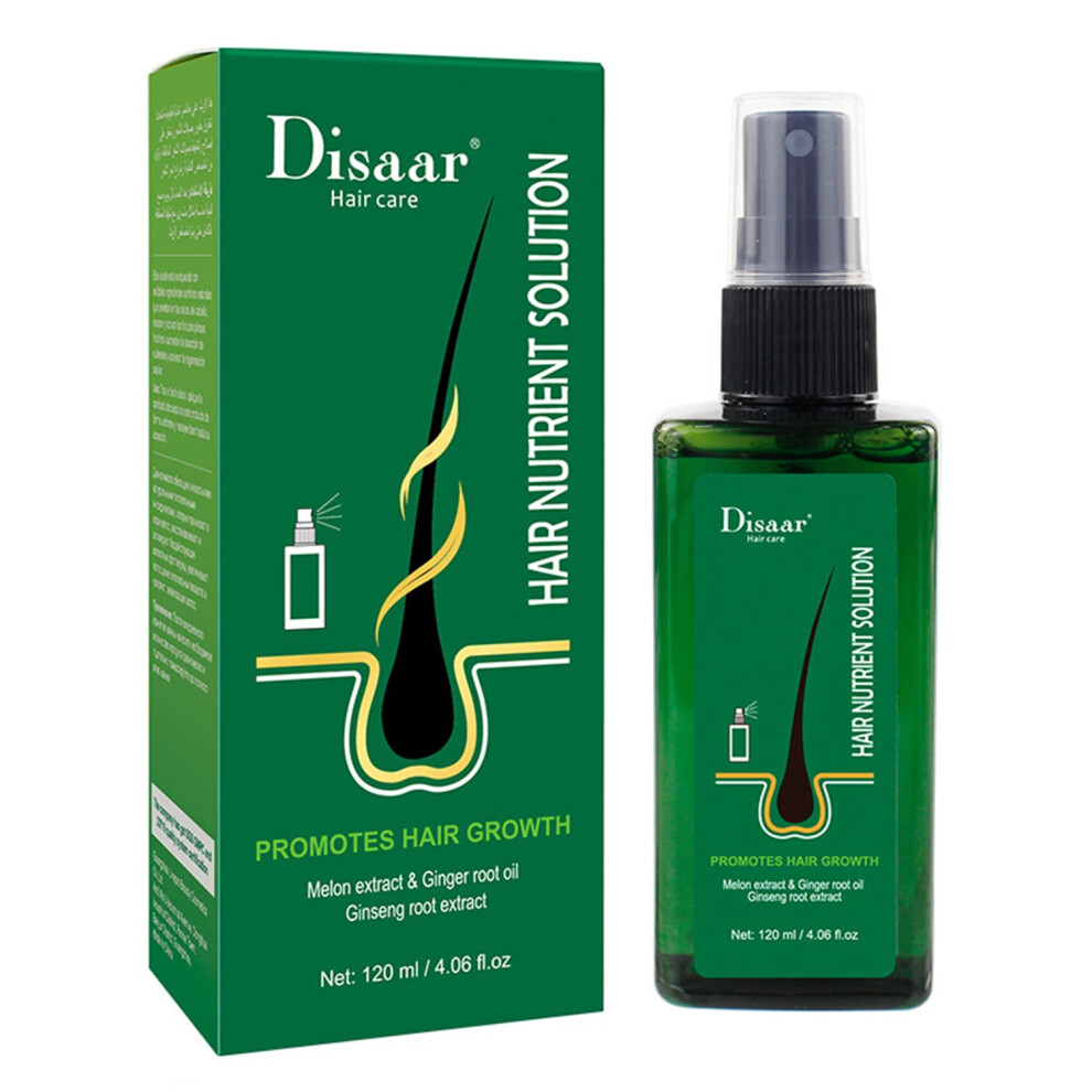 Hair Growth Spray with Ginger and Ginseng  Natural Follicle Nourishing and Regrowth Oil 120ml