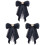 3Stk Vorgebundene Perlen Schleife Brosche Damen Accessoire 2