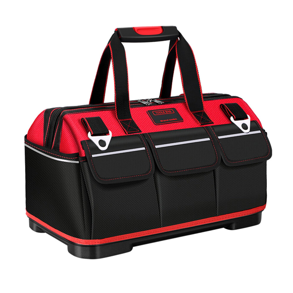 14Inch Heavy Duty Electrician Tool Bag With Multiple Pockets, Water Resistant Tote For Mechanics 9174973519485