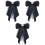 3Stk Vorgebundene Perlen Schleife Brosche Damen Accessoire 3