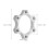 10Pièces Support Flasque Adaptateur Fixation 6 Vis 3