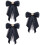 3Stk Vorgebundene Perlen Schleife Brosche Damen Accessoire 7