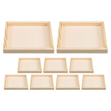 9Pièces Plateaux Empilables En Bois Pour Tri De Puzzles Peinture