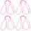 4Pièces Cordelette En Polyester Rose Durable Fixation Sécurisée 7