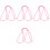 4Pièces Cordelette En Polyester Rose Durable Fixation Sécurisée 9