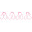 4Pièces Cordelette En Polyester Rose Durable Fixation Sécurisée 8