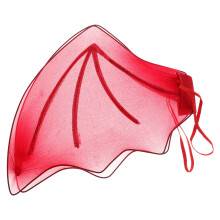 4Pièces Ailes Chauve-Souris Cosplay Adulte Rouge Décoration Halloween