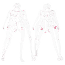 6Ensembles Règles De Couture Humanoïdes En Plastique