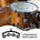 Instrument Tambourin Main Argenté Robuste Aluminium ABS Durable 8
