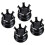 20Pièces Capuchons Aluminium Noir Pour Écrous 1