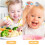 1Ensemble Ensemble Table Bébé Vert Silicone Acier Durable Sûr Bébé 5