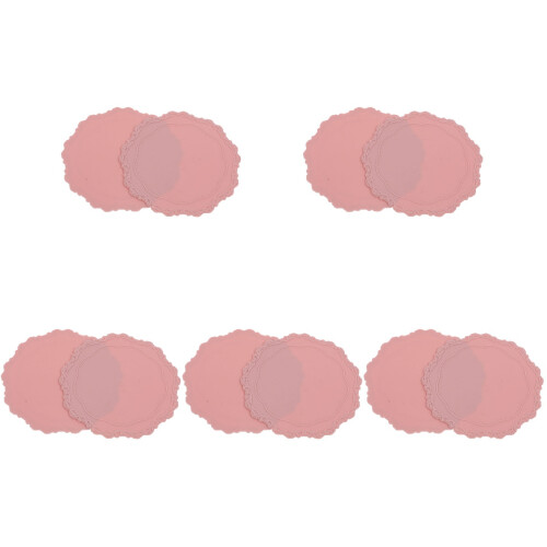 10Pièces Tapis Silicone Pour Sceau De Cire Rose Résistant À 2