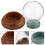 5Stk Schneekugel Set Mit Robustem Holzsockel 10