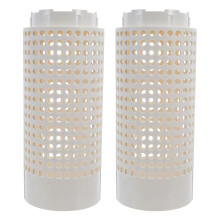 2Pièces Bac Compostage Jardinier Beige En Plastique Pour Déchets