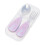 1Ensemble Fourchette Bébé Apprentissage Acier Rose 1