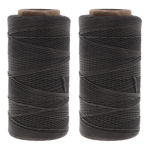 2Pièces Fil Noir Robuste Pour Accessoires Cuir 1