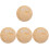 4Pièces Panneaux Rond Bois Khaki Annonce Bébé 3