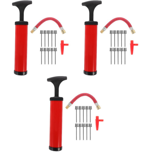 3Sets Draagbare Balpomp Met Ergonomisch Ontwerp En Duurzaam PP 2