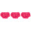 3Pièces Cache-Couche Bébé Coton Rose Charmante 3