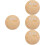 4Pièces Panneaux Rond Bois Khaki Annonce Bébé 6