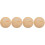 4Pièces Panneaux Rond Bois Khaki Annonce Bébé 5