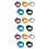 15Pièces Collier Serrage Fixie Avec Blocage Rapide Aluminium 7
