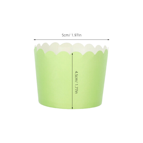 72Pièces Coupe-Papier Cupcake Vert Clair Non Pour 1