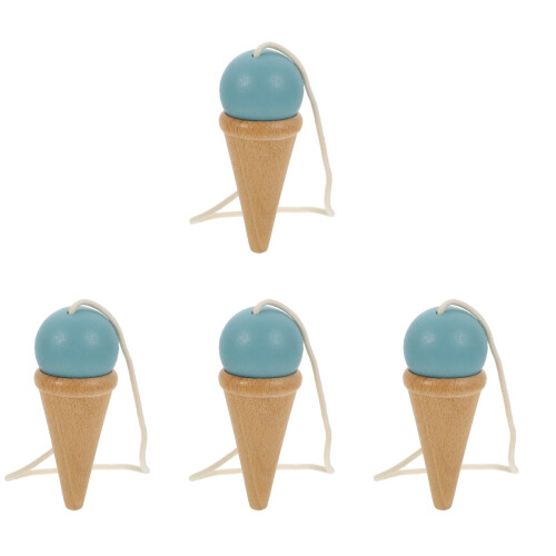 4Pièces Kendama Bois Jouet Exercice Motricité 2
